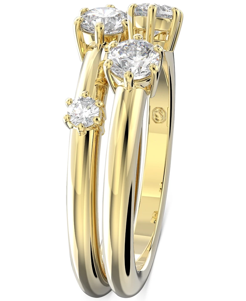 Swarovski 2-Pc. Set Constella Crystal Ring