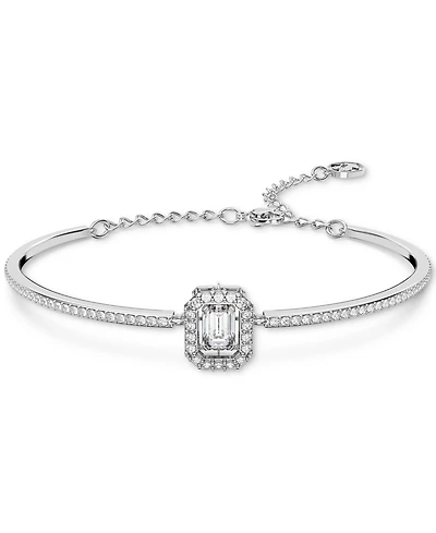 Swarovski Crystal Octagon Halo Bangle Bracelet