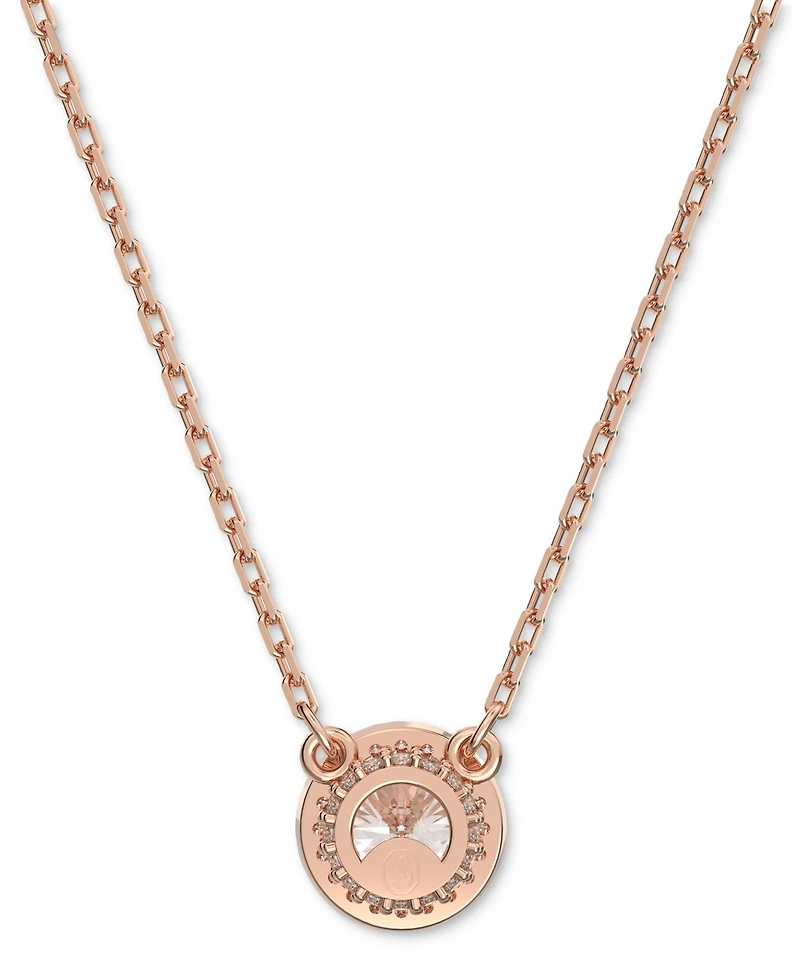 Swarovski Rose Gold-Tone Constella Crystal Pendant Necklace, 14-7/8" + 3" extender