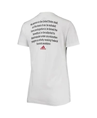 Women's adidas White Nc State Wolfpack More Is Possible T-shirt