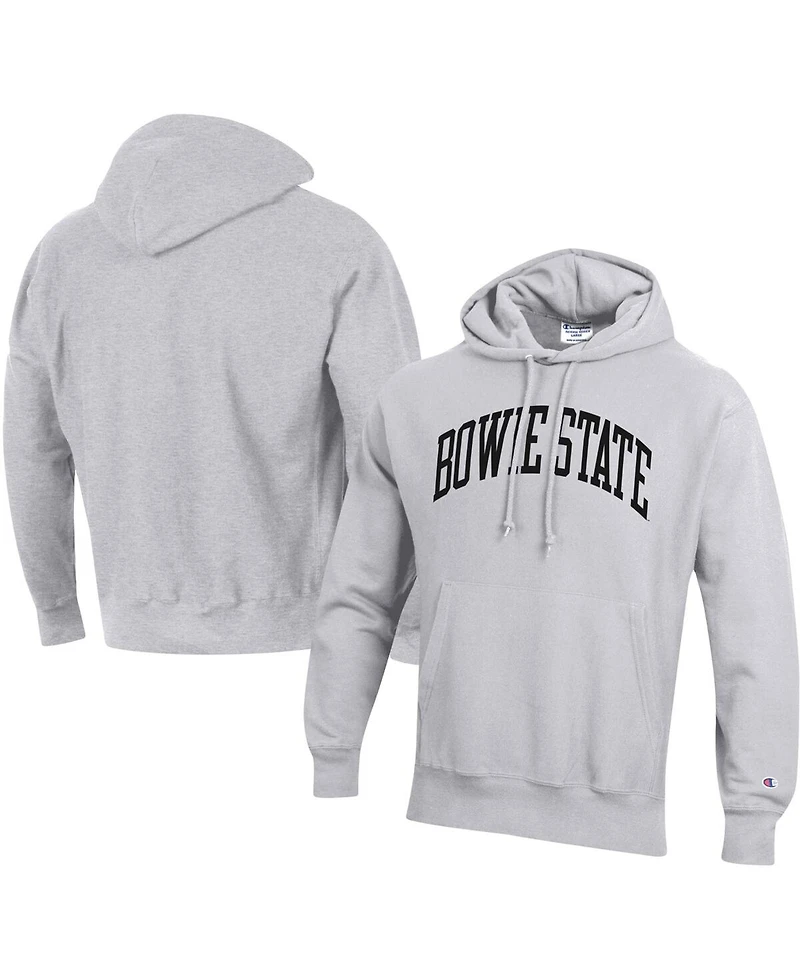 Men's Champion Gray Bowie State Bulldogs Tall Arch Pullover Hoodie