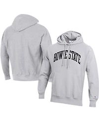 Men's Champion Gray Bowie State Bulldogs Tall Arch Pullover Hoodie