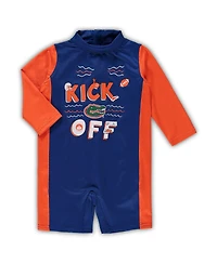 Toddler Girls Royal, Orange Florida Gators Wave Runner Wetsuit