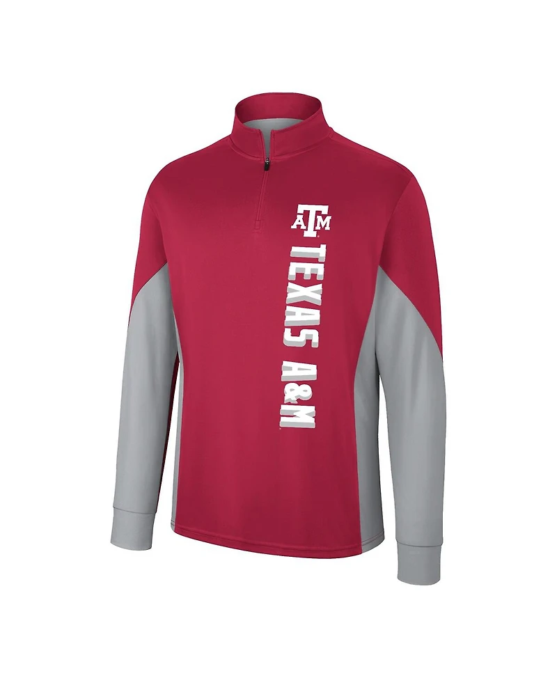 Men's Colosseum Maroon Texas A&M Aggies Bart Quarter-Zip Windshirt