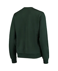 Women's Colosseum Green Michigan State Spartans Campanile Pullover Sweatshirt