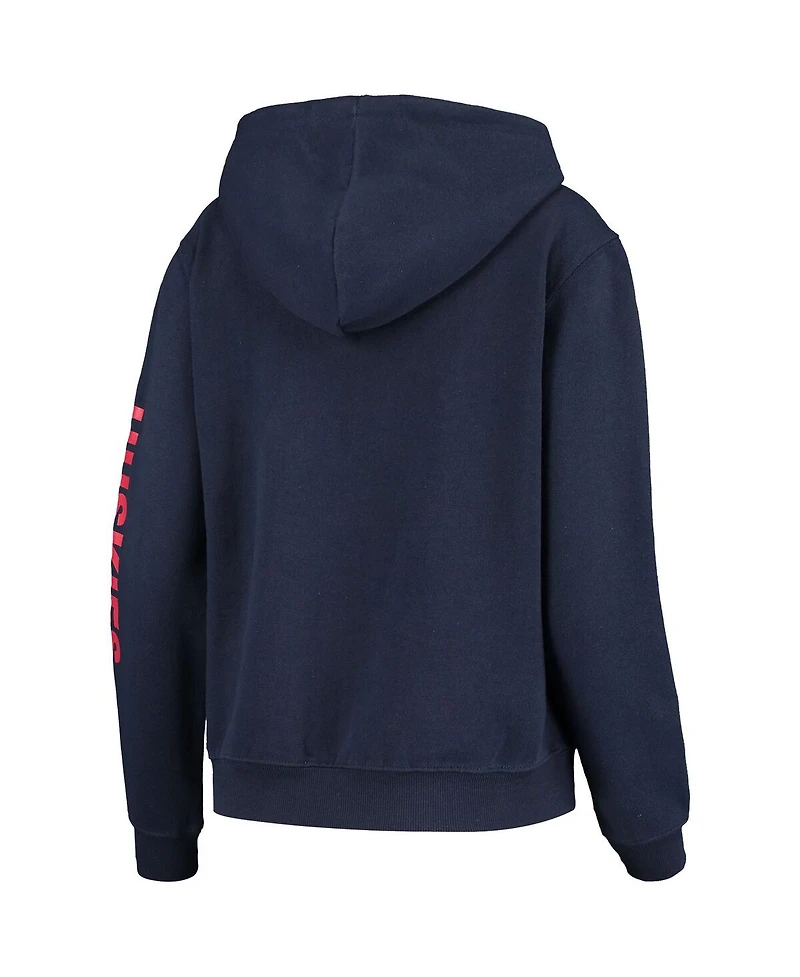 Women's Colosseum Navy UConn Huskies Loud and Proud Pullover Hoodie