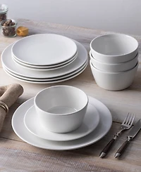Colorscapes Swirl Coupe 12 Piece Dinnerware Set