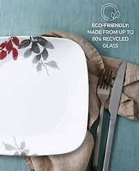 Corelle Square Kyoto Leaves 16 Pc. Dinnerware Set, Service for 4