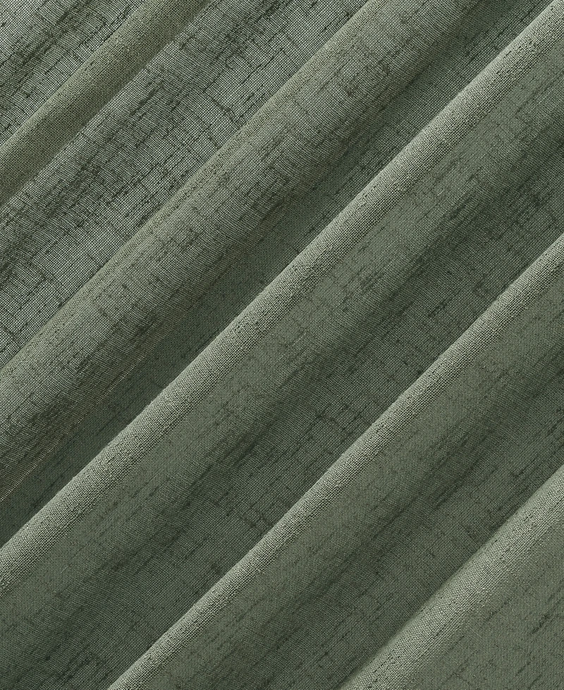 Burlap Weave Linen Blend Tab Top Curtain