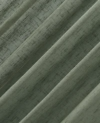 Burlap Weave Linen Blend Tab Top Curtain