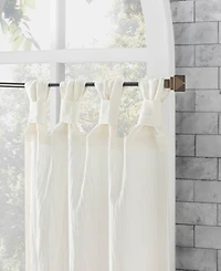 Washed Cotton Twist Tab Cafe Curtain Pair