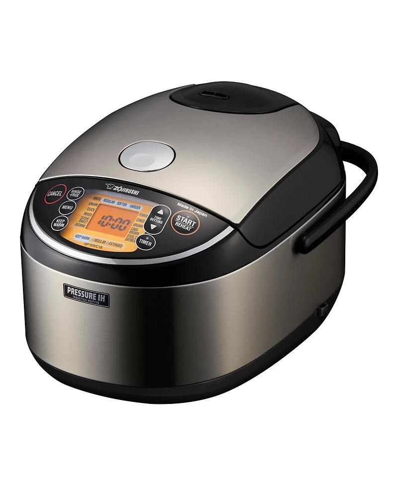 Zojirushi Np-NWC18XB 10 Cups Pressure Induction Heating System Rice Cooker and Warmer