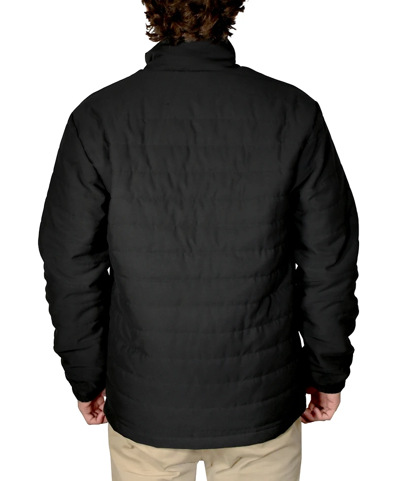 Vintage 1946 Men's Quilted Full-Zip Stand-Collar Puffy Jacket