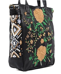 Old Trend Women's Flora Soul Hand-Embroidery Tote Bag