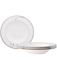 Noritake Platinum Wave Set of 4 Soup Bowls, Service For 4