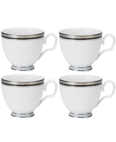 Noritake Austin Platinum Set of 4 Cups