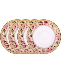 Noritake Hertford Set of 4 Saucers, Service For 4