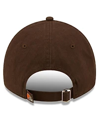 Big Boys New Era Brown Cleveland Browns 2022 Sideline Adjustable 9TWENTY Hat