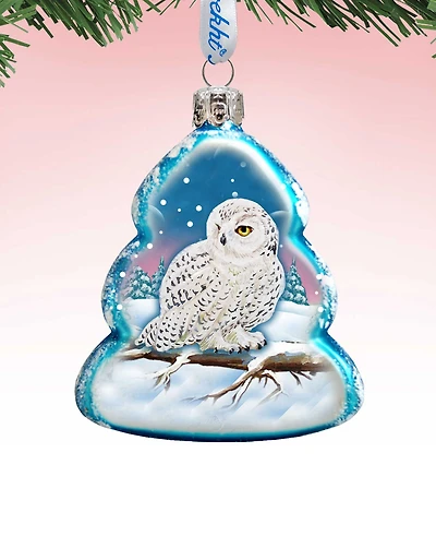 Designocracy Owl Mercury Holiday Ornament