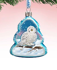 Designocracy Owl Mercury Holiday Ornament