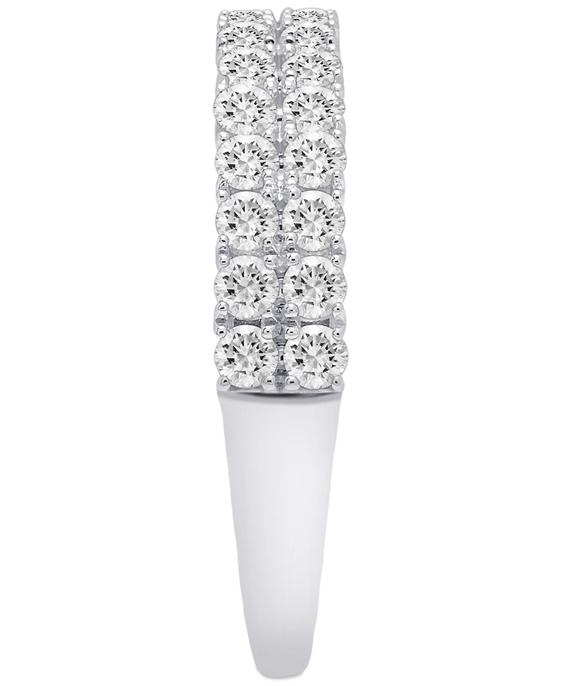 Diamond Double Row Band (3/4 ct. t.w.) Platinum