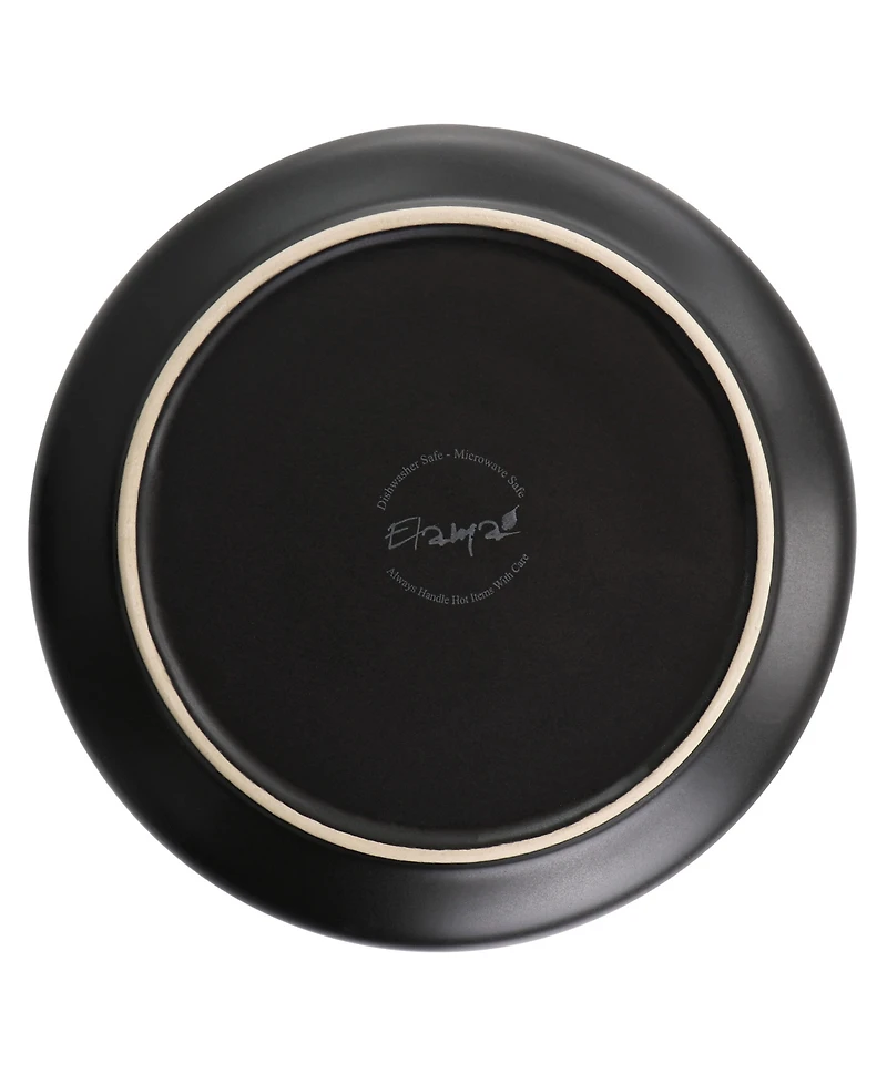 Elama Mateo Gold-Tone Salad Plates, Set of 6