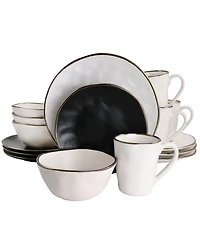 Elama Andres 16 Pc. Stoneware Dinnerware Set, Service for 4