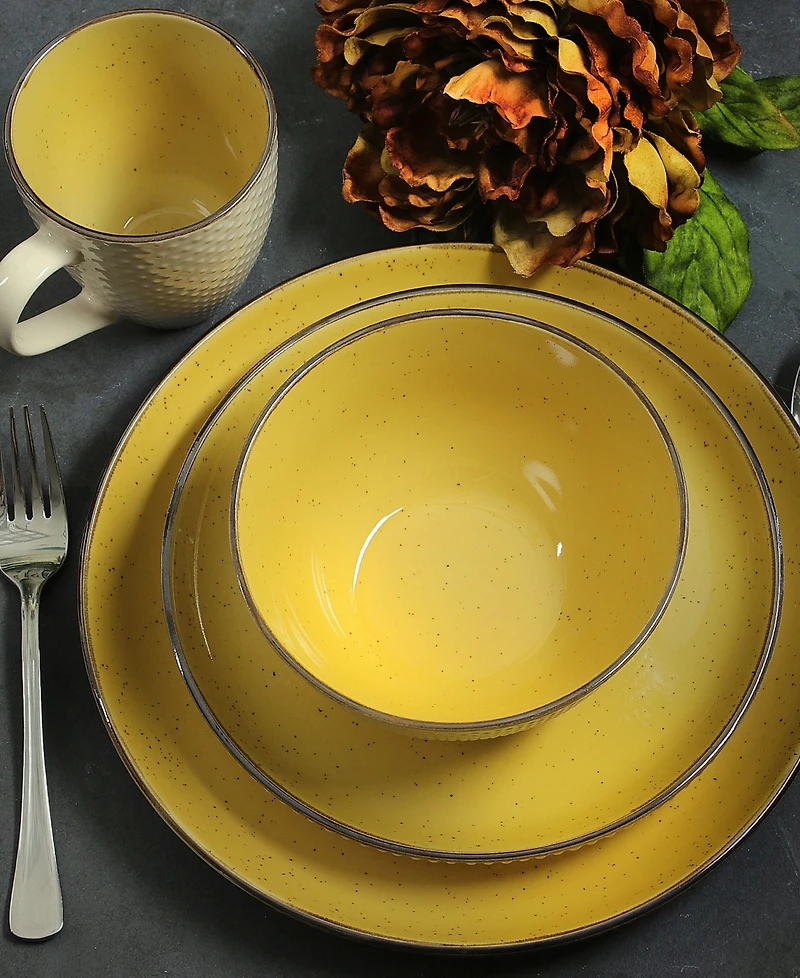Elama Yeva 16 Pc. Dinnerware Set, Service for 4