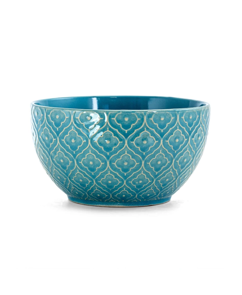 Elama Sapphire 16 Pc. Dinnerware, Service for 4