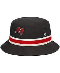 Men's '47 Graphite Tampa Bay Buccaneers Striped Bucket Hat