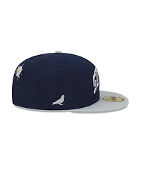 Men's New Era X Staple Navy, Gray Dallas Cowboys Pigeon 59Fifty Fitted Hat
