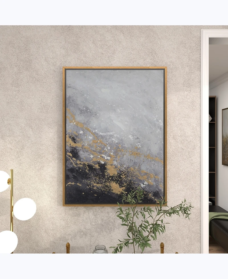 Canvas Contemporary Abstract Framed Wall Art, 30" x 2" x 40"