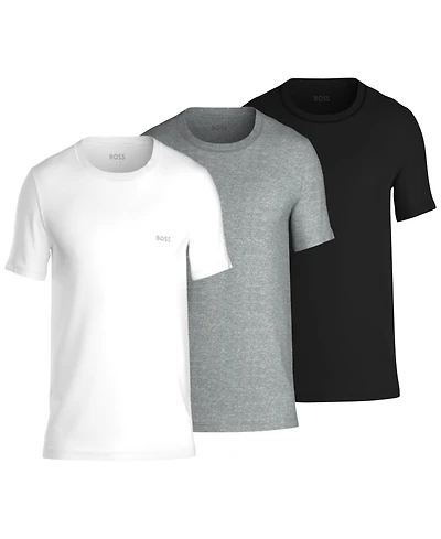 Boss by Hugo Men's 3-Pack Classic Assorted Solid Color Crewneck T-Shirts