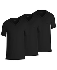 Boss by Hugo Men's 3-Pack Classic Solid V-Neck T-Shirts