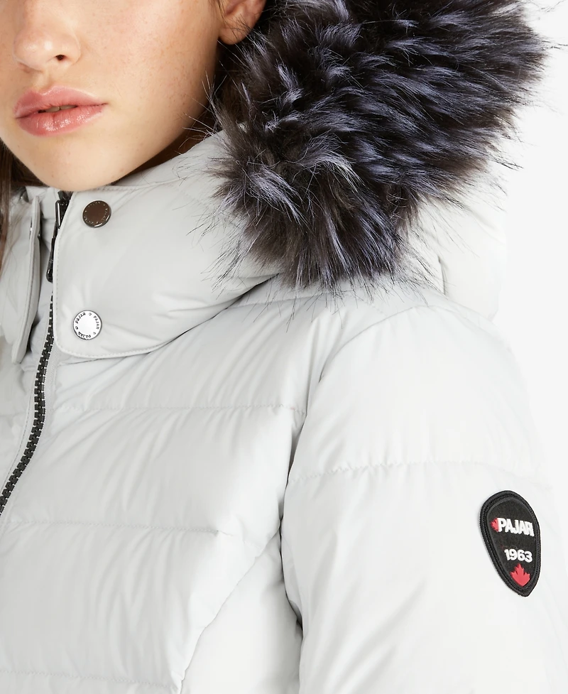 Pajar Women's Jupiter Stretch Long Quilted Puffer