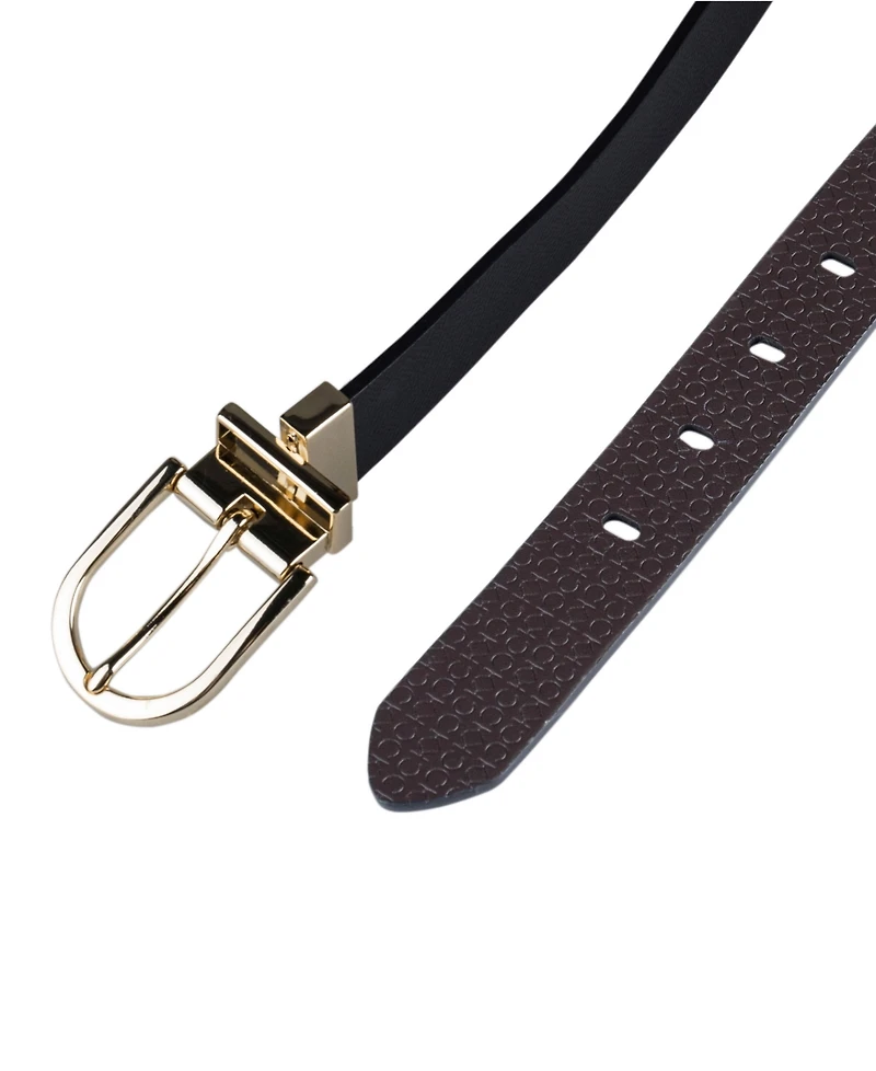 Calvin Klein Women's Embossed Casual Reversible Belt