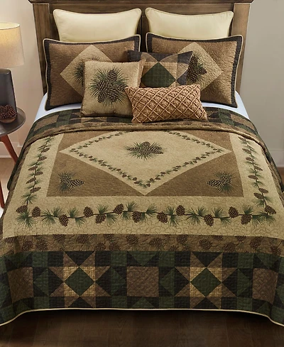 Donna Sharp Antique-Like Pine Piece Quilt Set