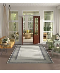Closeout! Bashian Portico PRT107 7'10" x 10' Outdoor Area Rug