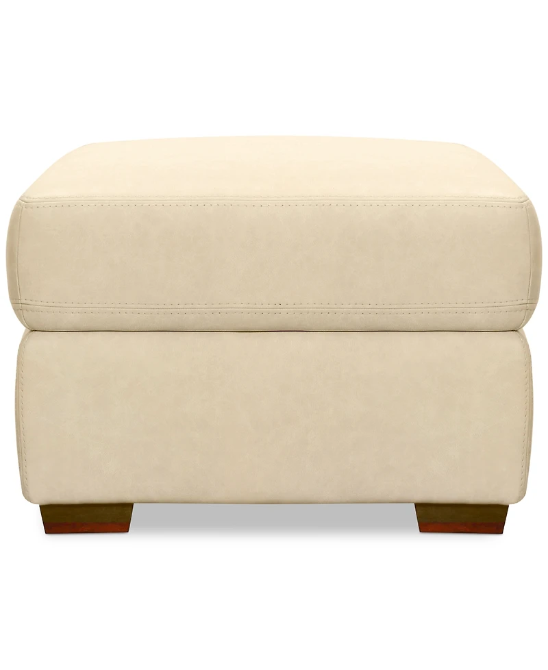 Closeout! Ashlinn 43" Pastel Leather Storage Ottoman, Created for Macy's