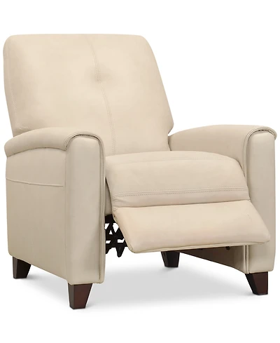 Closeout! Ashlinn 34" Pastel Leather Pushback Recliner, Created for Macy's