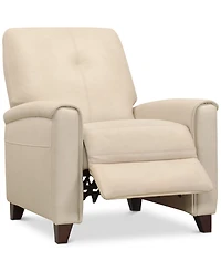 Closeout! Ashlinn 34" Pastel Leather Pushback Recliner, Created for Macy's