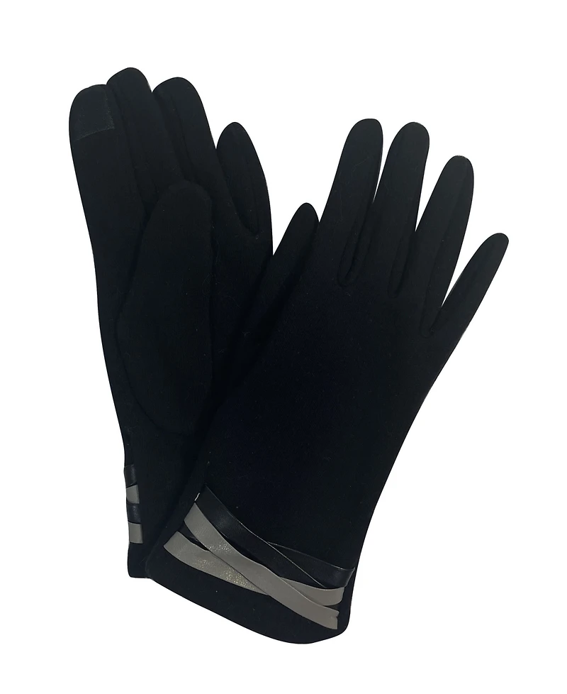Marcus Adler Women's Criss Cross Jersey Touchscreen Glove