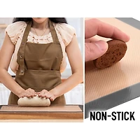 (2 Pack) Silicone Baking Mat Sheet Set - Reusable Nonstick