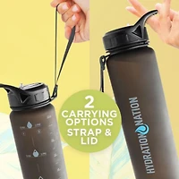Hydration Nation Water Bottle With Time Marker 32oz
