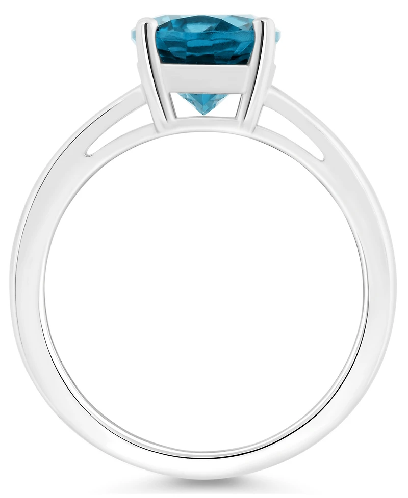 Macy's Women's London Blue Topaz (3-3/5 ct.t.w.) Ring Sterling Silver