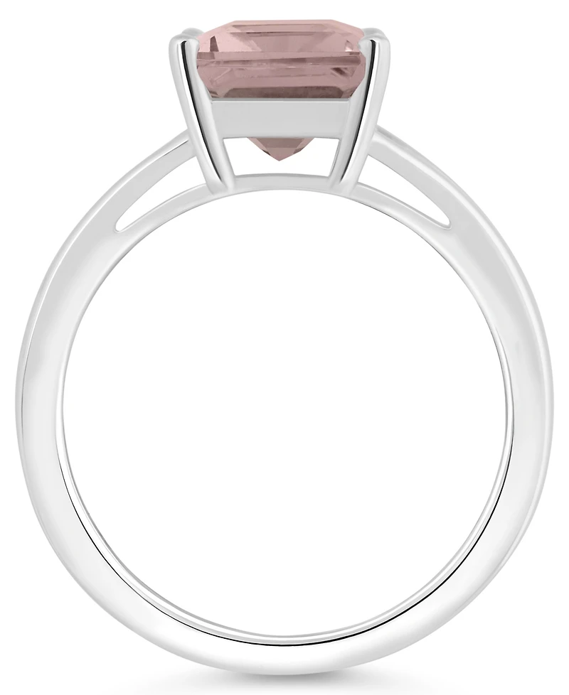 Macy's Women's Rose Quartz (3-1/6 ct.t.w.) Ring Sterling Silver