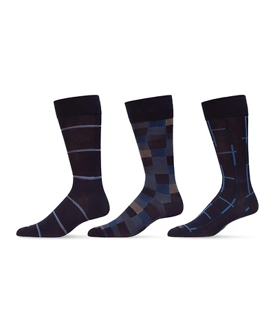 MeMoi Men's Basic Assortment Socks, Pack of 3