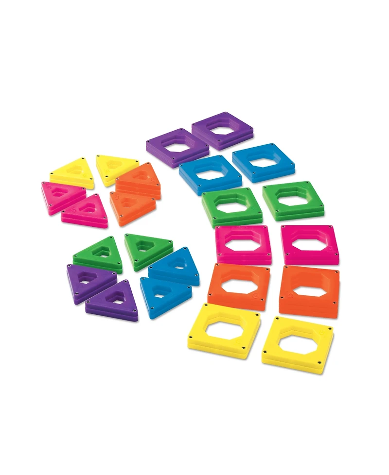 Discovery #Mindblown Magnetic Tile Building Blocks Set, 50 Piece