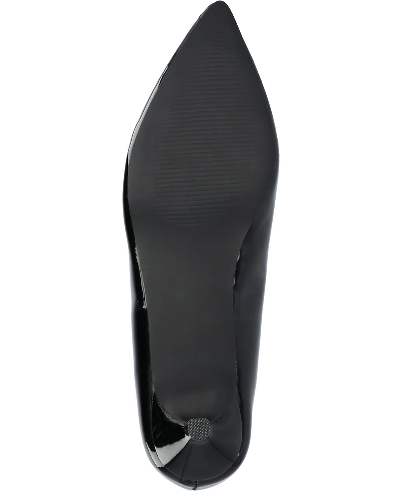 Journee Collection Women's Rumi Pointed Toe Kitten Heel Pumps