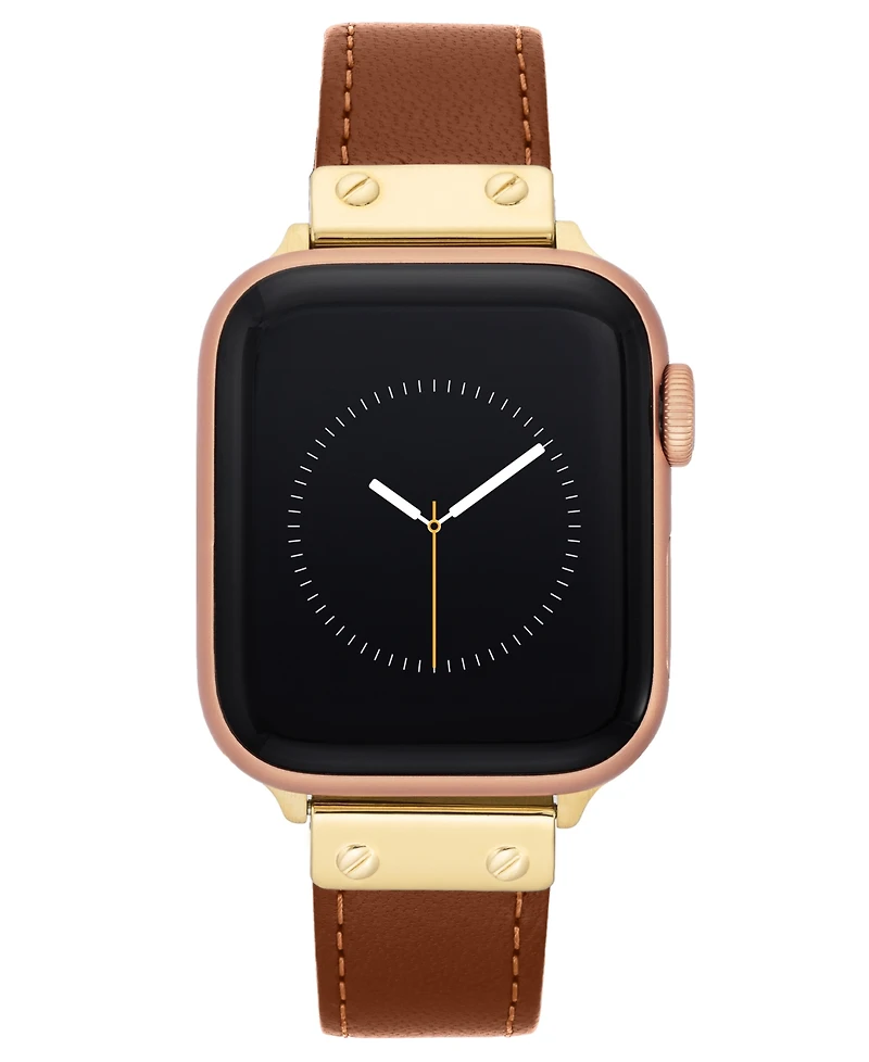 Anne Klein Women's Genuine Leather Band designed for Apple Watch 42mm (Series 10) & 38/40/41mm